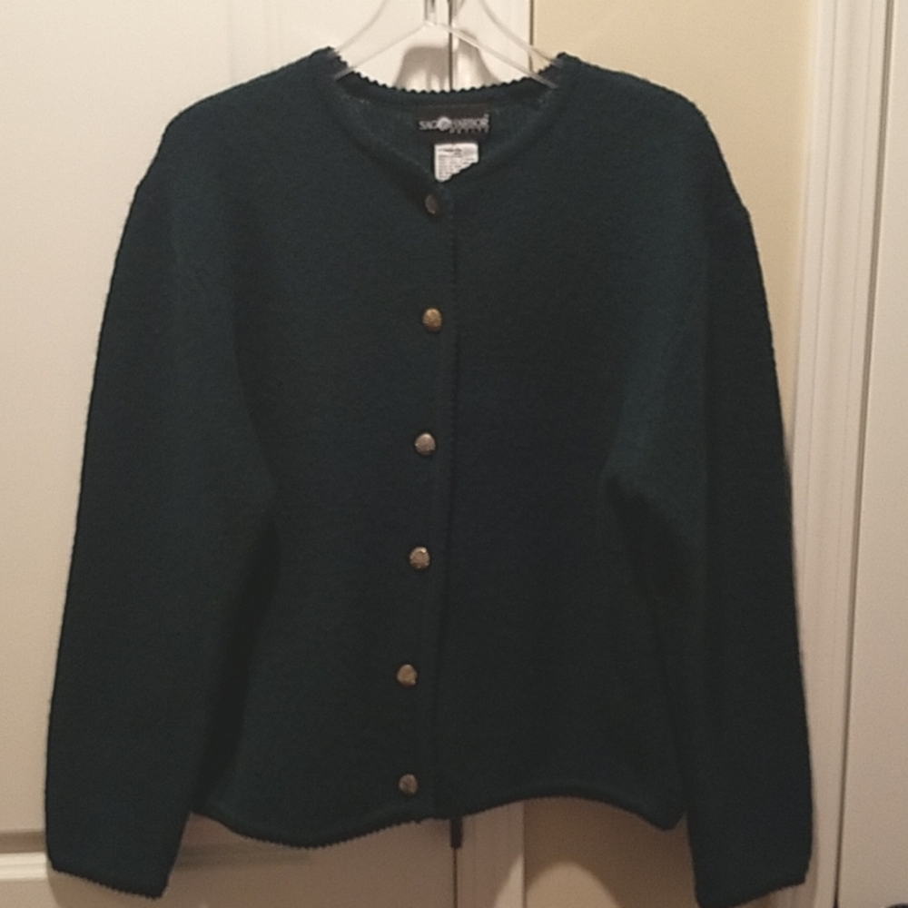 Sag Harbor green wool Blazer jacket